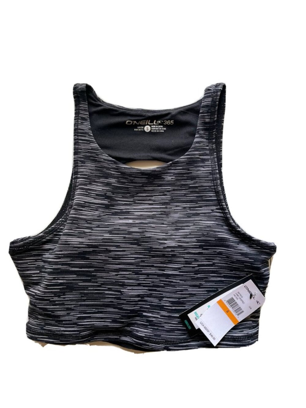 O’Neill 365 Vamp Cropped Halter Sports Bra NWT Size S